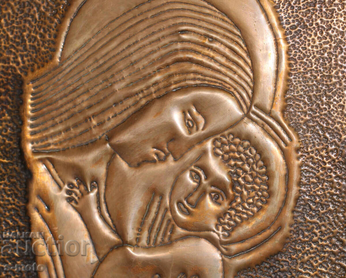 Delivery of Religious plaque, icon panel, forged copper Delivery of Religious plaque, icon panel, forged copper