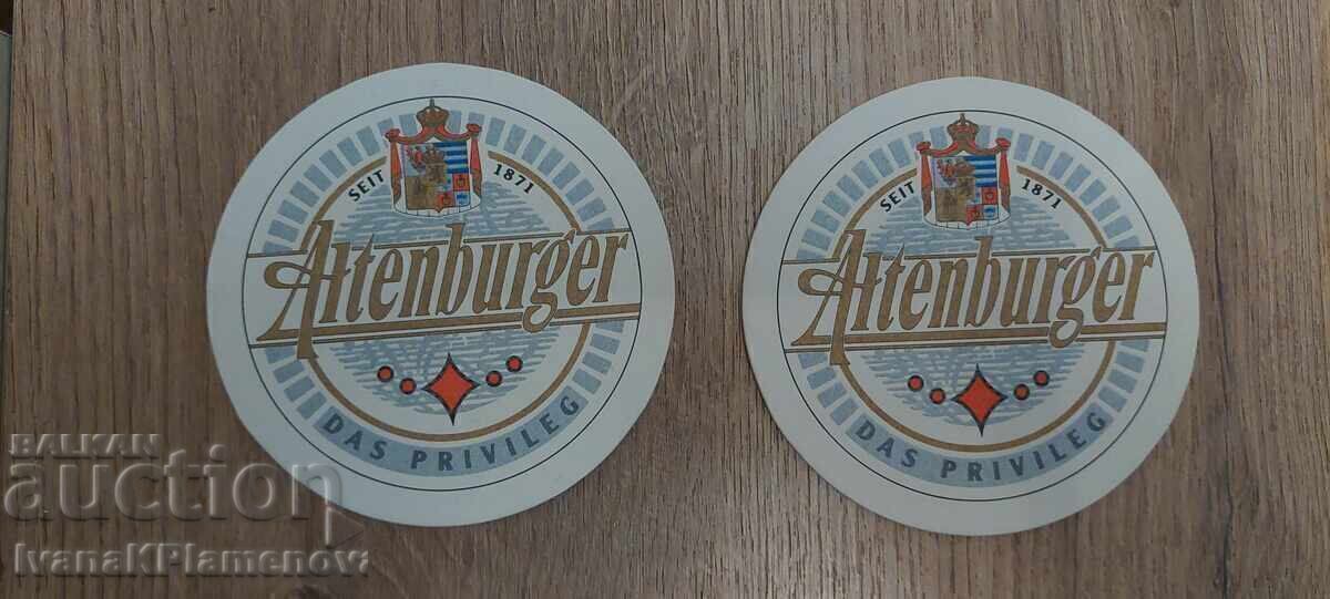 Collector's coasters, two pieces