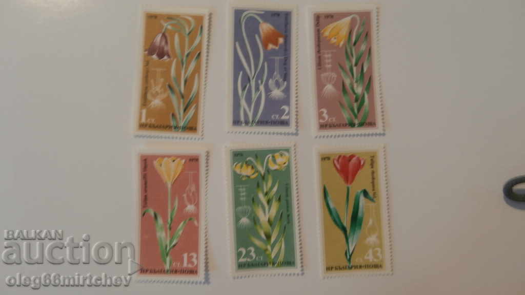 Bulgaria 1978. Flora rare plants - pure BK №2749/54 Bulgaria 1978. Flora rare plants - pure BK №2749/54