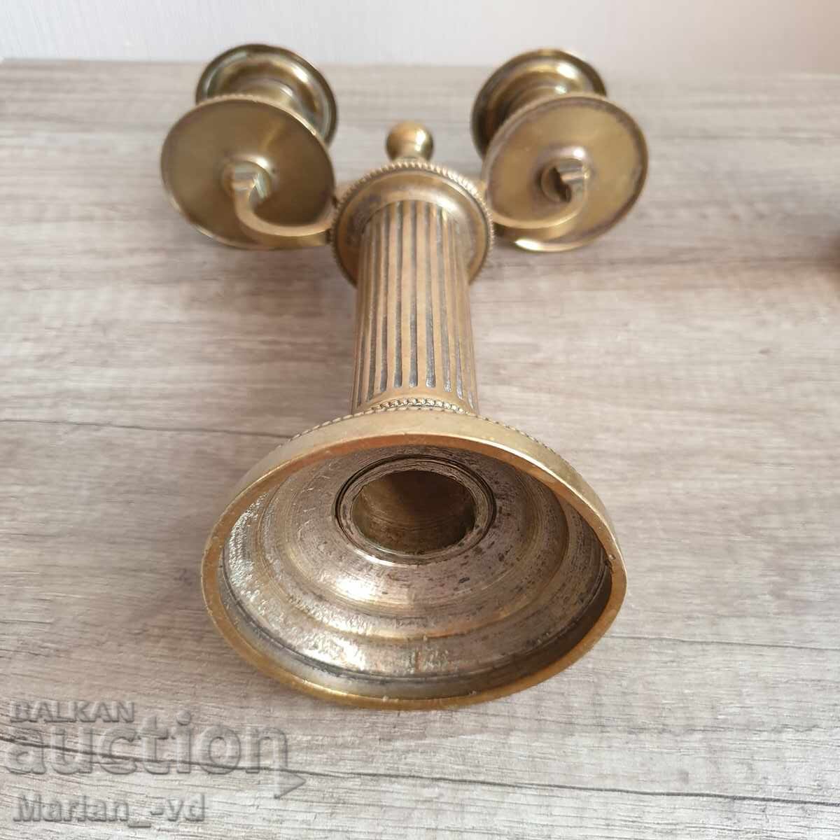 Σετ με δύο μπρούτζινα κηροπήγια - 5 Σετ με δύο μπρούτζινα κηροπήγια - 5