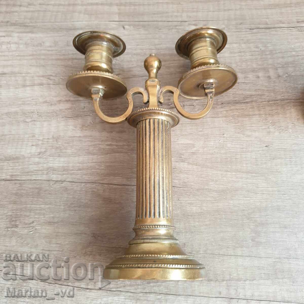 Σετ με δύο μπρούτζινα κηροπήγια - 6 Σετ με δύο μπρούτζινα κηροπήγια - 6