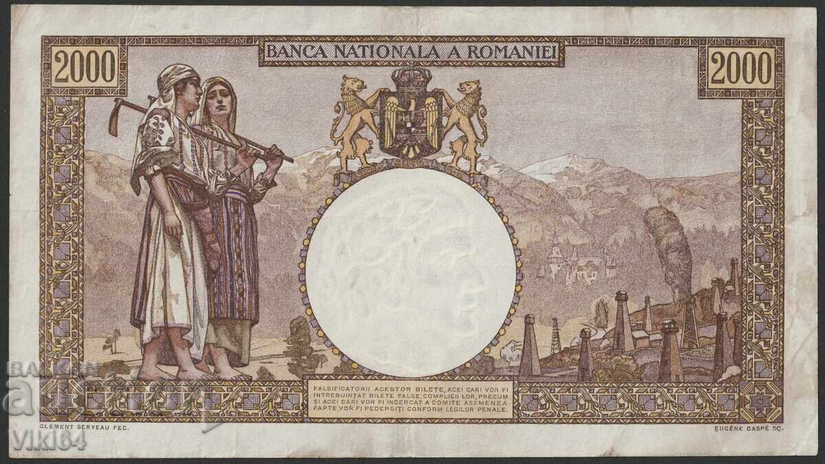 Romanian Banknote 2000 lei 1941 Romania Romanian Banknote 2000 lei 1941 Romania