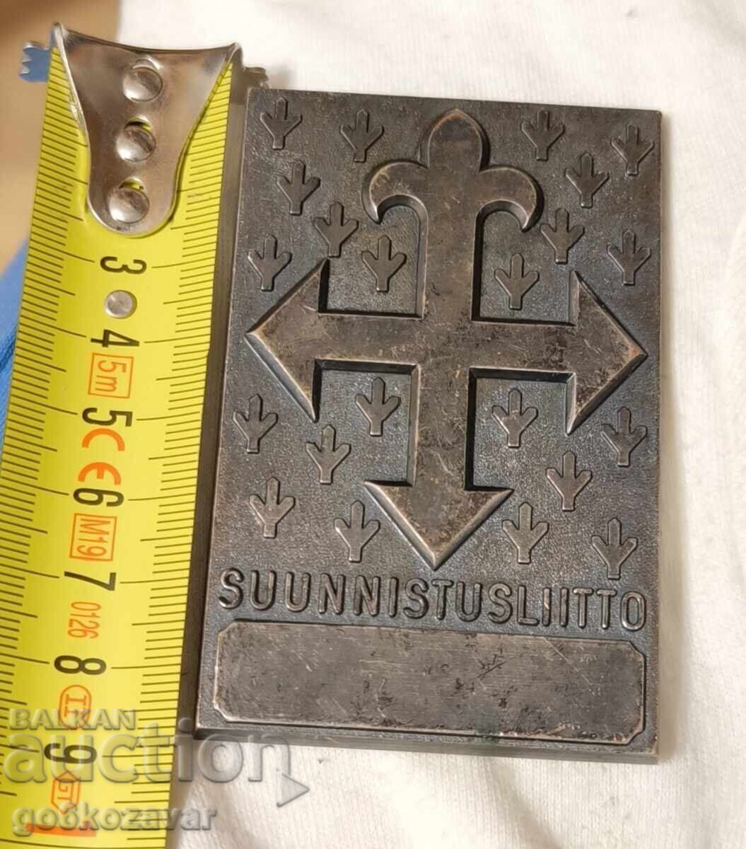 Аукцион Бронзова плочка знак кръст ! Аукцион Бронзова плочка знак кръст !