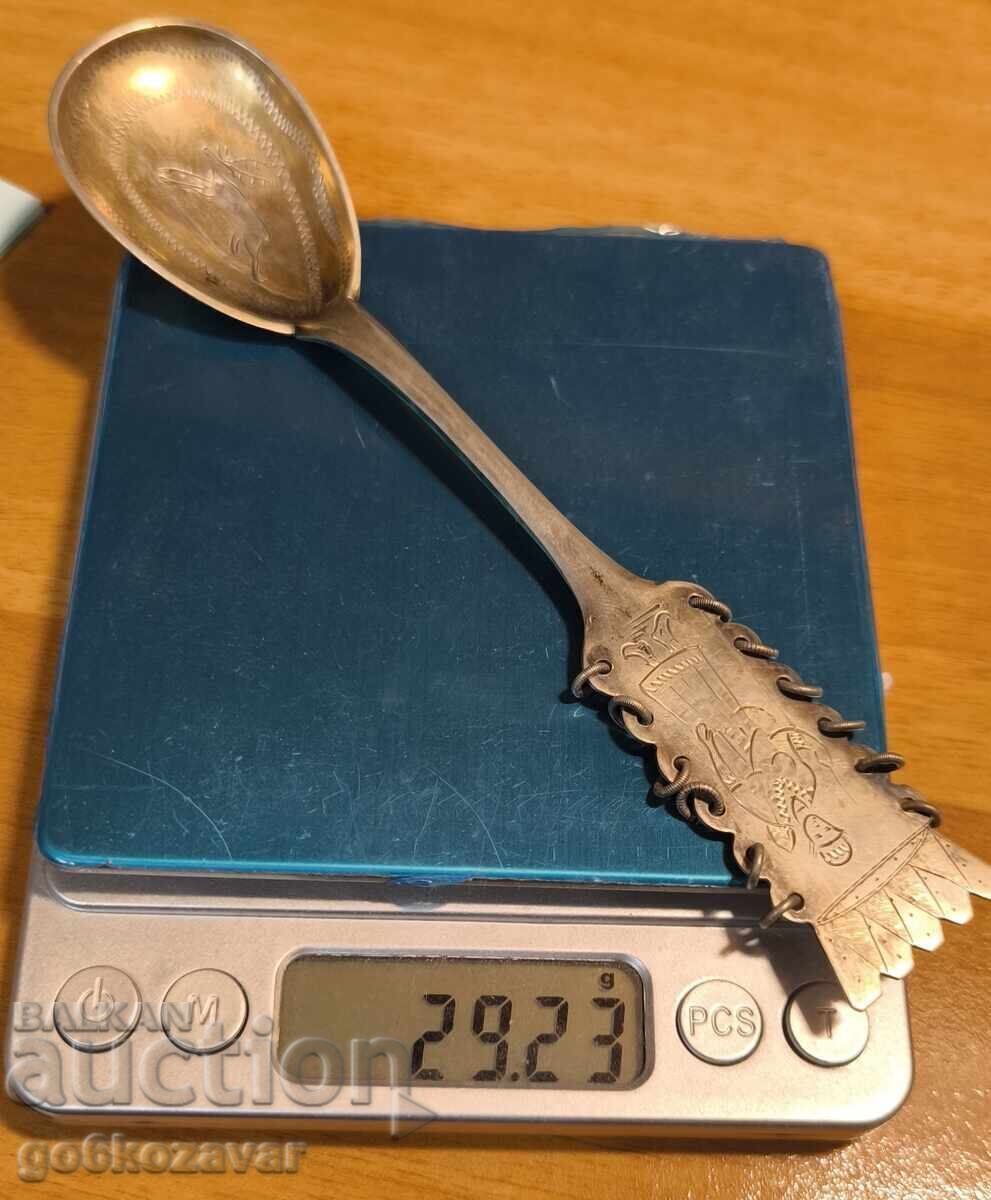 Ασημένιο σκανδιναβικό κουτάλι, επιχρυσωμένο ασήμι 830s Acrustacies - 6 Ασημένιο σκανδιναβικό κουτάλι, επιχρυσωμένο ασήμι 830s Acrustacies - 6