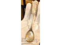 Linguriță scandinavă de argint, placată cu aur Acrustacii din argint anii 830