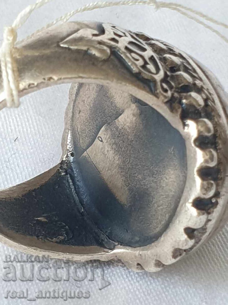 Δαχτυλίδι από μασίφ ασήμι - 5