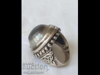 Solid silver ring