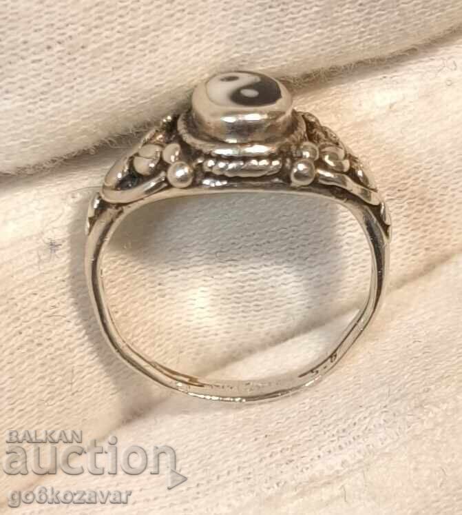 Old Silver Yin Yang Ring! 0.925 rare! with price 22.00 BGN | € 11.25 Old Silver Yin Yang Ring! 0.925 rare! with price 22.00 BGN | € 11.25