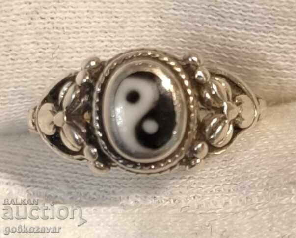 Delivery of Old Silver Yin Yang Ring! 0.925 rare! Delivery of Old Silver Yin Yang Ring! 0.925 rare!