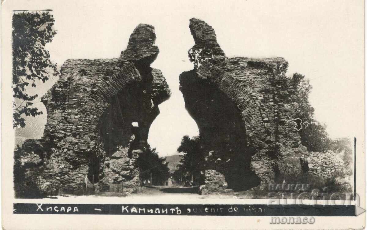 Old postcard - Hisarya, The Camels Old postcard - Hisarya, The Camels