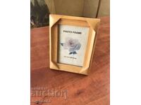 PHOTO FRAME-WOOD GLASS