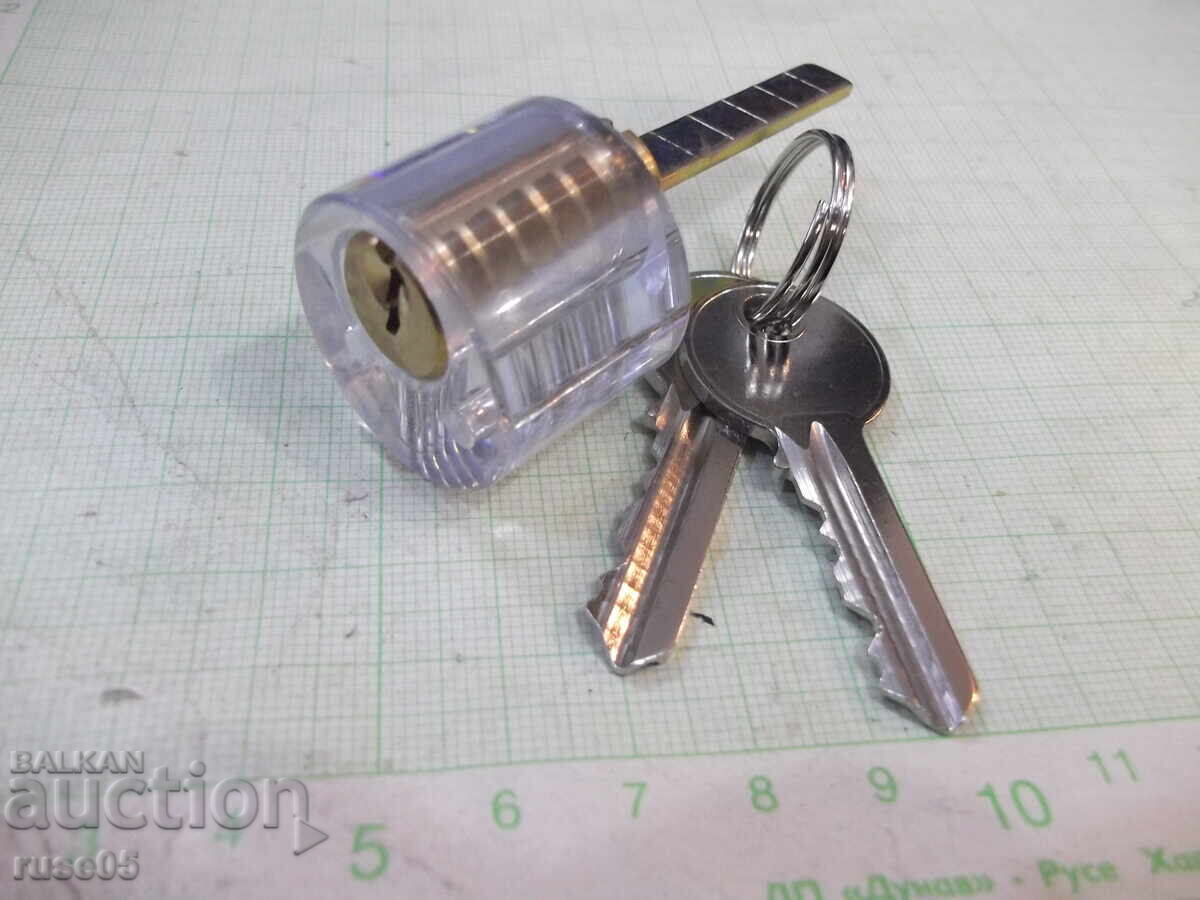 Transparent lock with two keys, new - 7 Transparent lock with two keys, new - 7