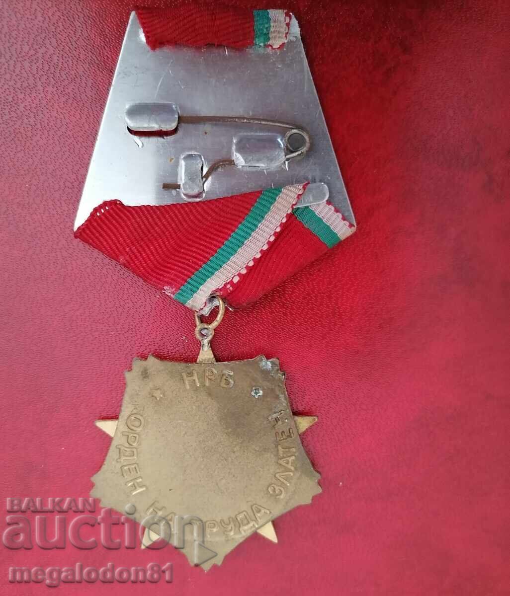 Auction Bulgaria - Order of Labor, Gold - 1st degree Auction Bulgaria - Order of Labor, Gold - 1st degree