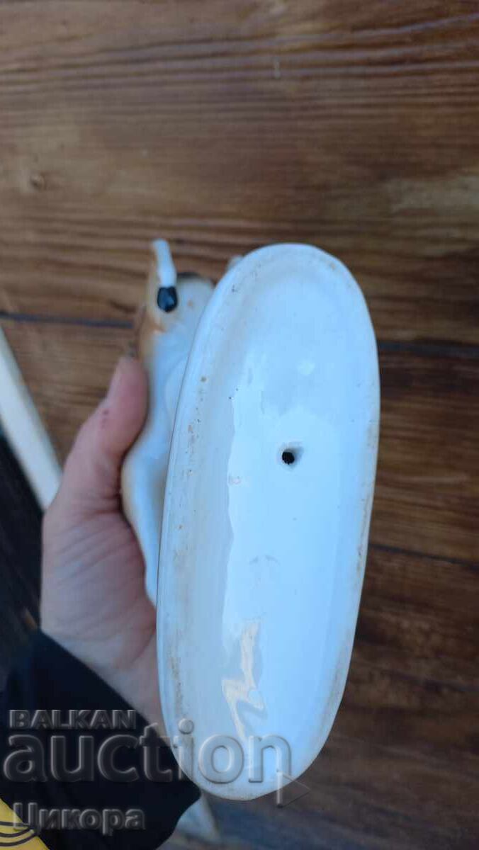 Auction OLD BULGARIAN PORCELAIN STATUETTE DEER FIGURE Auction OLD BULGARIAN PORCELAIN STATUETTE DEER FIGURE