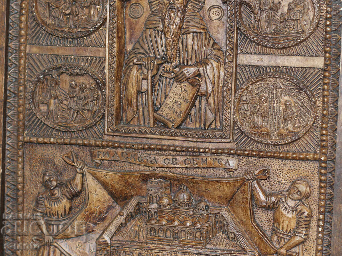Placa religioasa Sfanta Manastire Rila sculptura in lemn - 5 Placa religioasa Sfanta Manastire Rila sculptura in lemn - 5