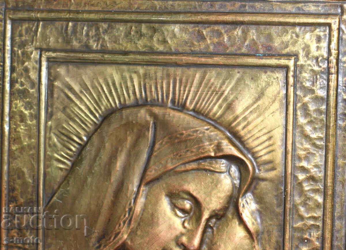 Delivery of Religious plaque, icon panel, forged copper Delivery of Religious plaque, icon panel, forged copper