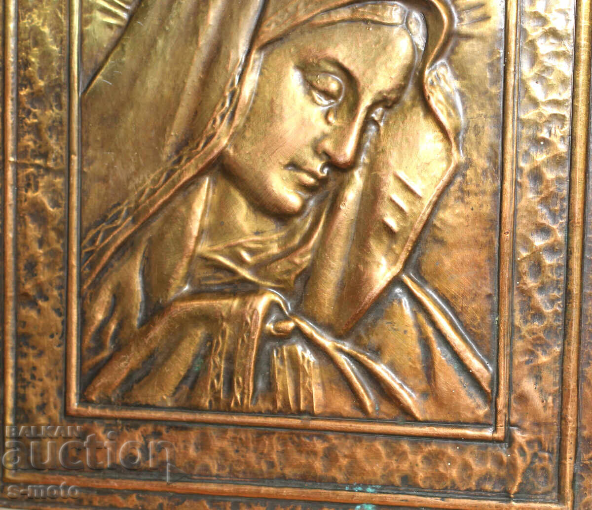 Religious plaque, icon panel, forged copper - 6 Religious plaque, icon panel, forged copper - 6