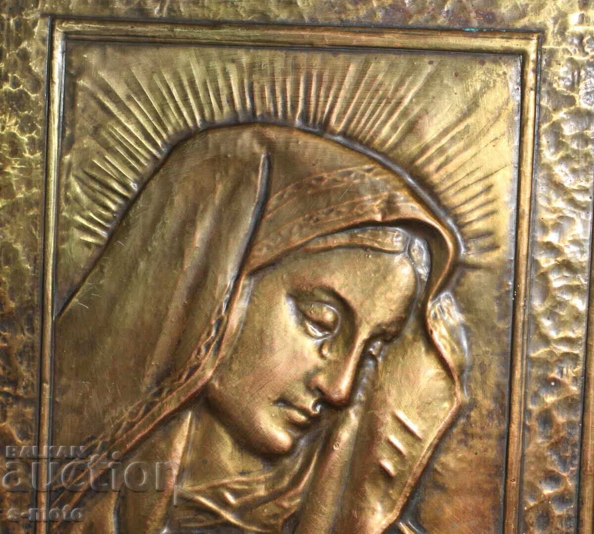 Religious plaque, icon panel, forged copper - 7 Religious plaque, icon panel, forged copper - 7
