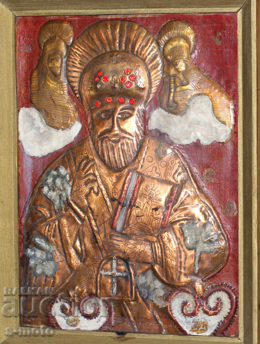 Θρησκευτική πλάκα, πίνακας εικονιδίων, σφυρήλατος χαλκός με τιμή 300.00 BGN | € 153.39 Θρησκευτική πλάκα, πίνακας εικονιδίων, σφυρήλατος χαλκός με τιμή 300.00 BGN | € 153.39