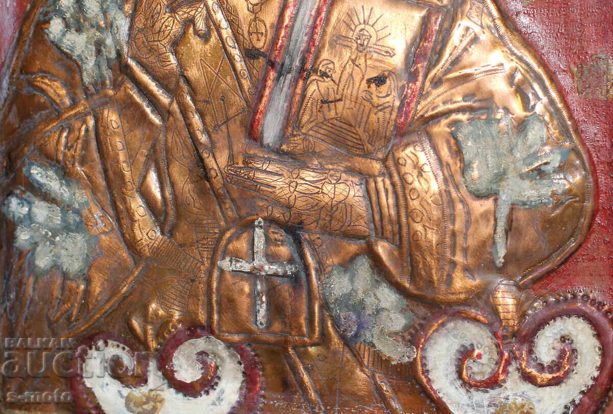 Θρησκευτική πλάκα, πίνακας εικονιδίων, σφυρήλατος χαλκός - 7 Θρησκευτική πλάκα, πίνακας εικονιδίων, σφυρήλατος χαλκός - 7