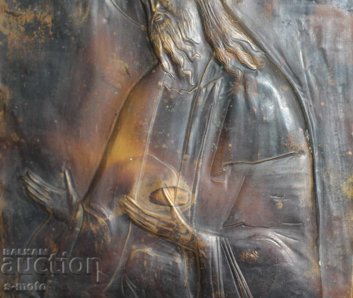 Religious plaque, icon panel, forged copper - 6 Religious plaque, icon panel, forged copper - 6