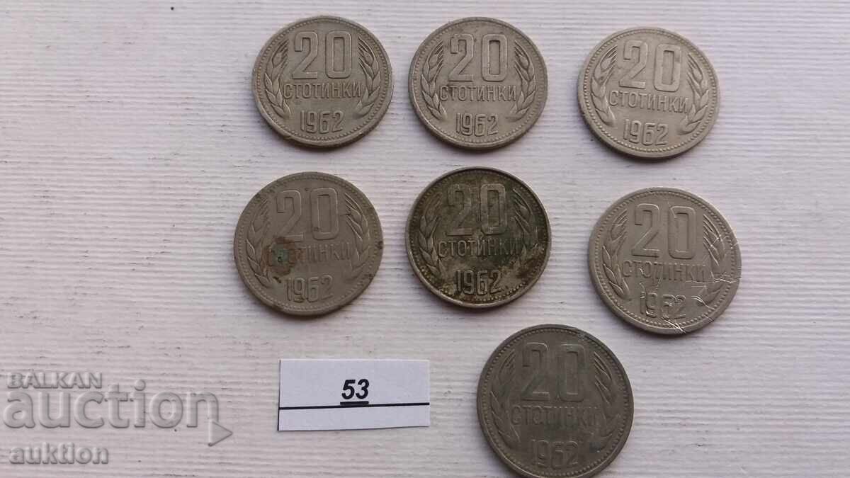 20 HUNDREDS 1962 7 ISSUES 20 HUNDREDS 1962 7 ISSUES