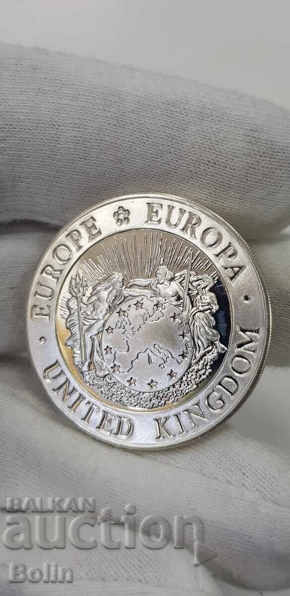 Delivery of Colored Silver Coin ECU, ECU - 1994 England Delivery of Colored Silver Coin ECU, ECU - 1994 England
