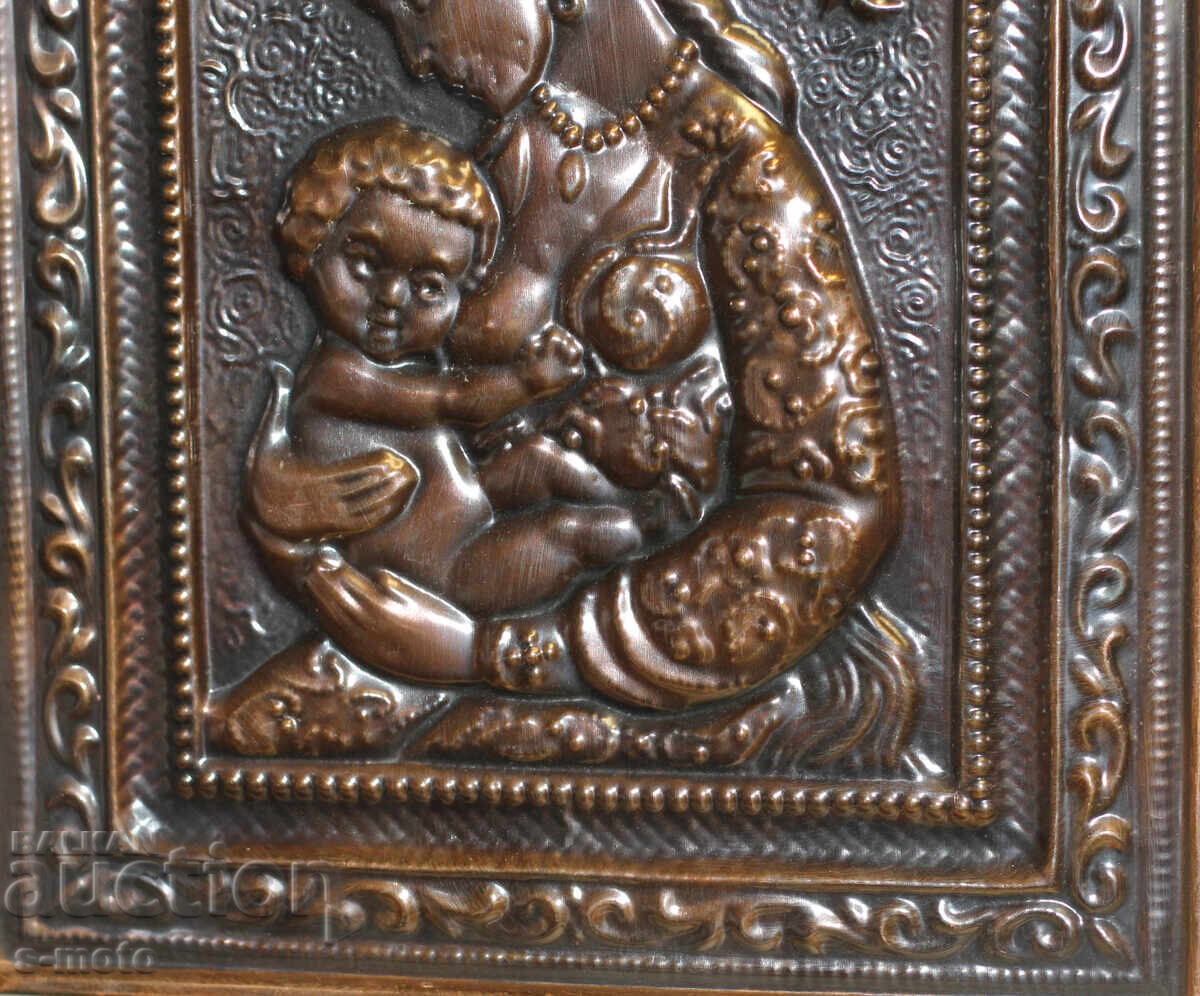 Religious plaque, icon panel, forged copper - 5 Religious plaque, icon panel, forged copper - 5