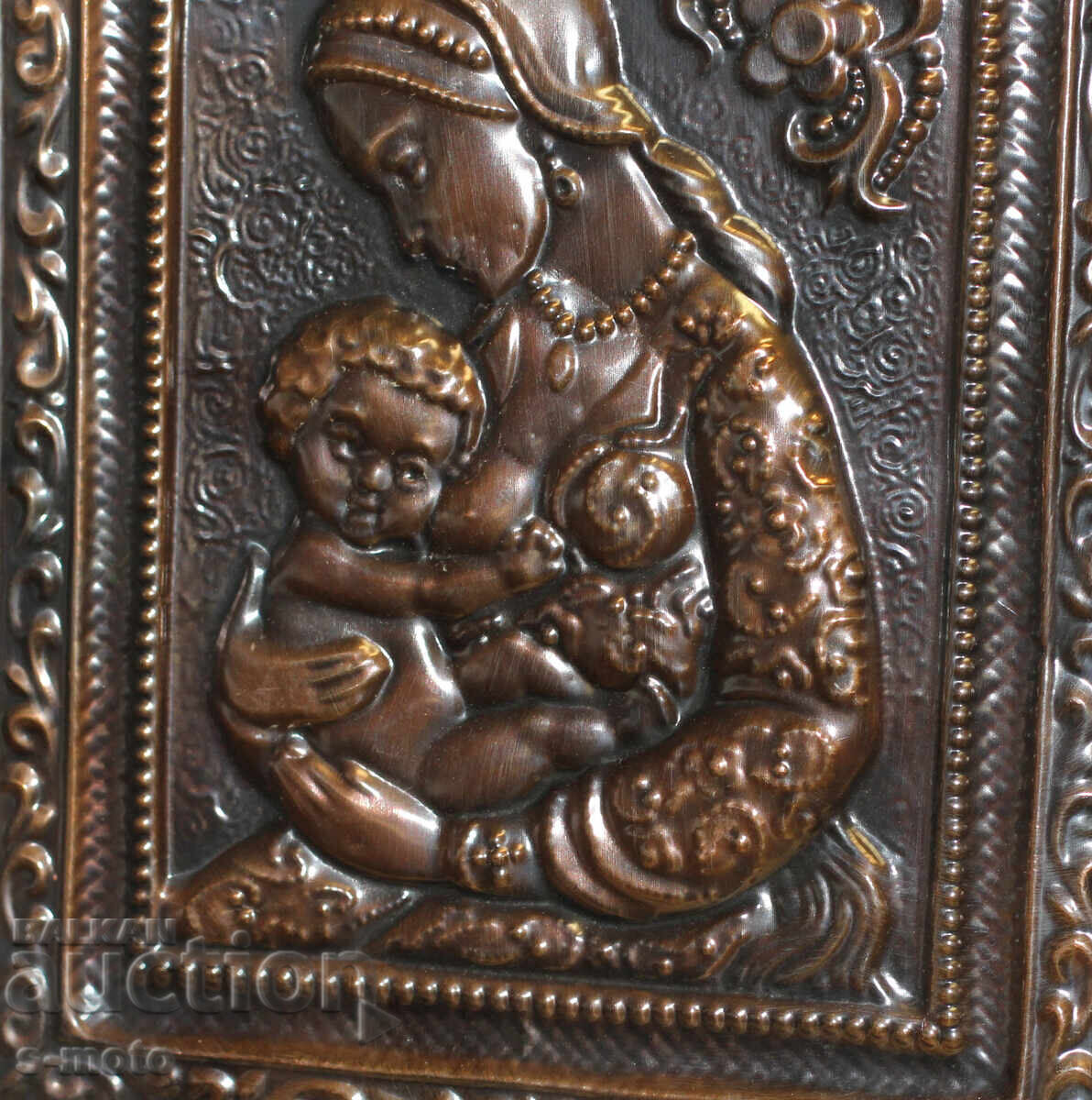 Religious plaque, icon panel, forged copper - 6 Religious plaque, icon panel, forged copper - 6