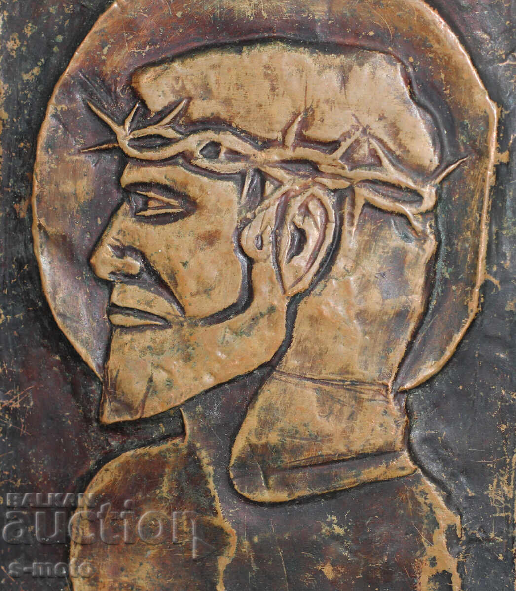 Παλιά θρησκευτική πινακίδα εικονίδιο πάνελ σφυρήλατο χαλκό - 6 Παλιά θρησκευτική πινακίδα εικονίδιο πάνελ σφυρήλατο χαλκό - 6