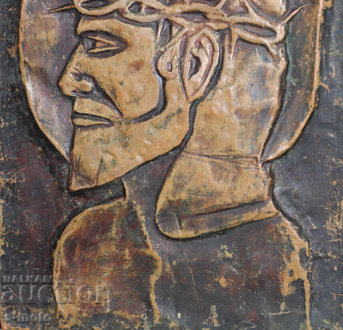 Παλιά θρησκευτική πινακίδα εικονίδιο πάνελ σφυρήλατο χαλκό - 7 Παλιά θρησκευτική πινακίδα εικονίδιο πάνελ σφυρήλατο χαλκό - 7