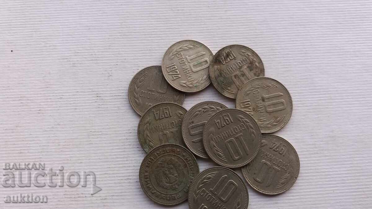 Delivery of 10 HUNDREDS 1974 10 ISSUES