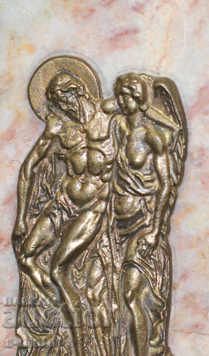 Χάλκινο μάρμαρο εικονίδιο θρησκευτικής πινακίδας - 5 Χάλκινο μάρμαρο εικονίδιο θρησκευτικής πινακίδας - 5