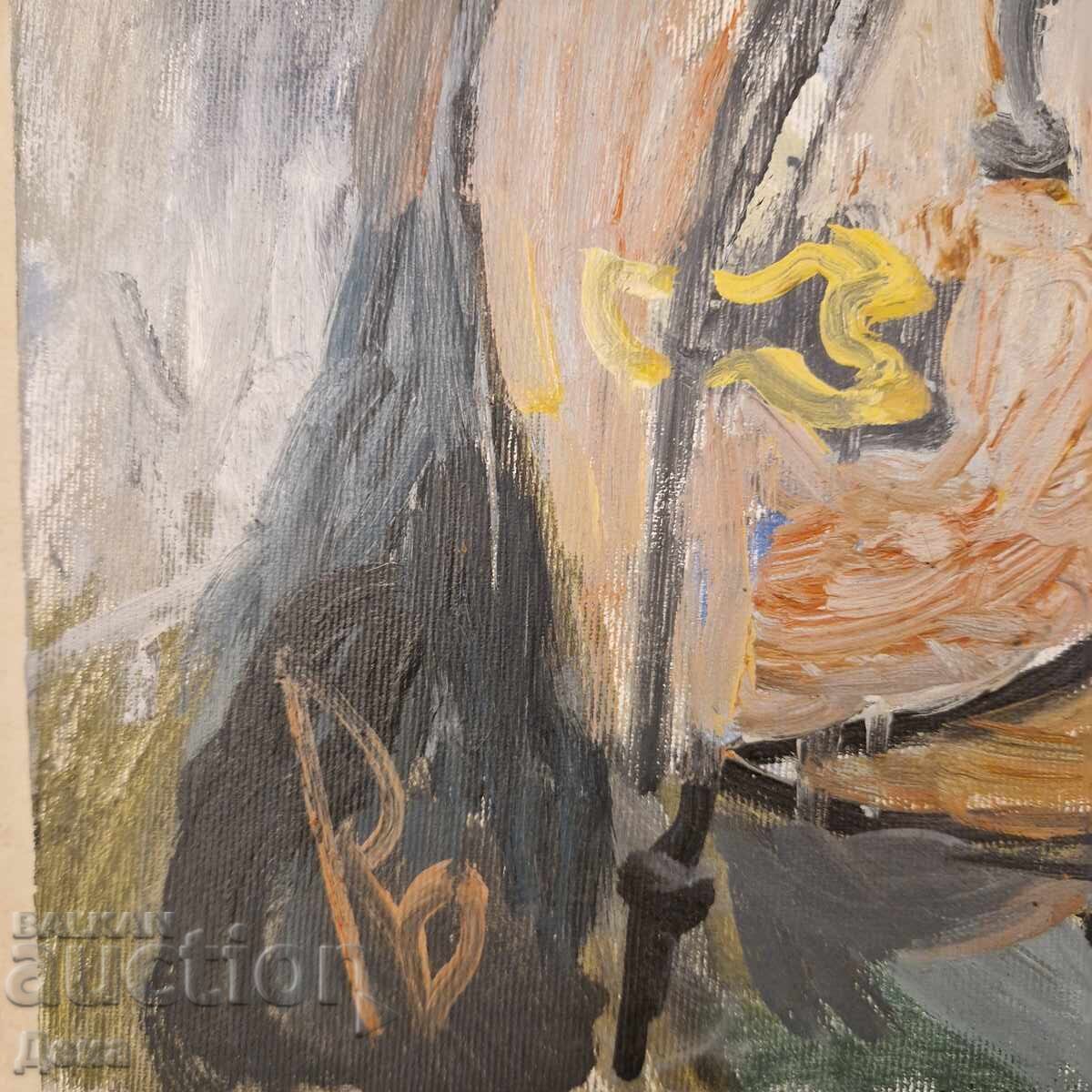 Delivery of Rosen Markovski painting Delivery of Rosen Markovski painting