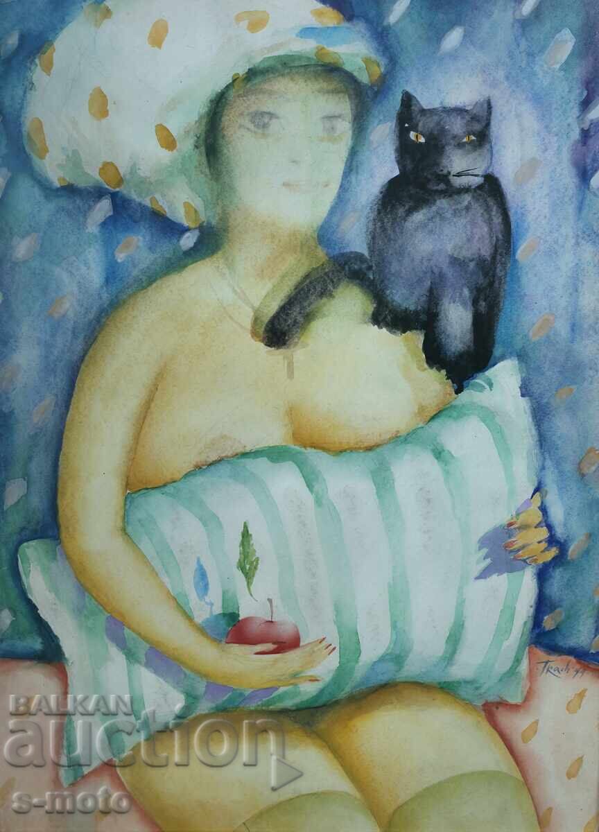 Georgi Tkachov / 1962- / Watercolor female portrait 1999 - 6 Georgi Tkachov / 1962- / Watercolor female portrait 1999 - 6