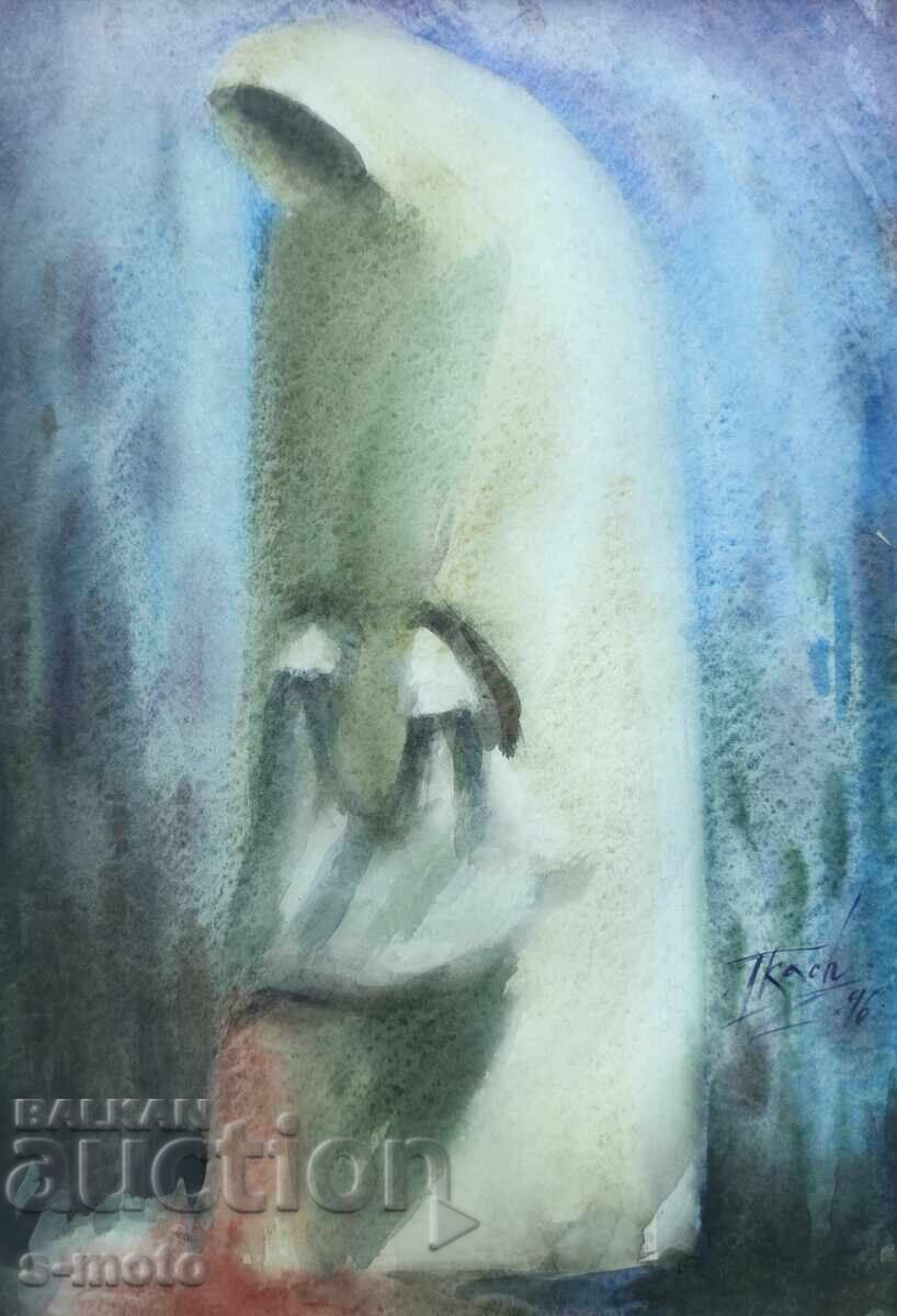 Georgi Tkachov / 1962- / Watercolor figure portrait 1996 - 5 Georgi Tkachov / 1962- / Watercolor figure portrait 1996 - 5