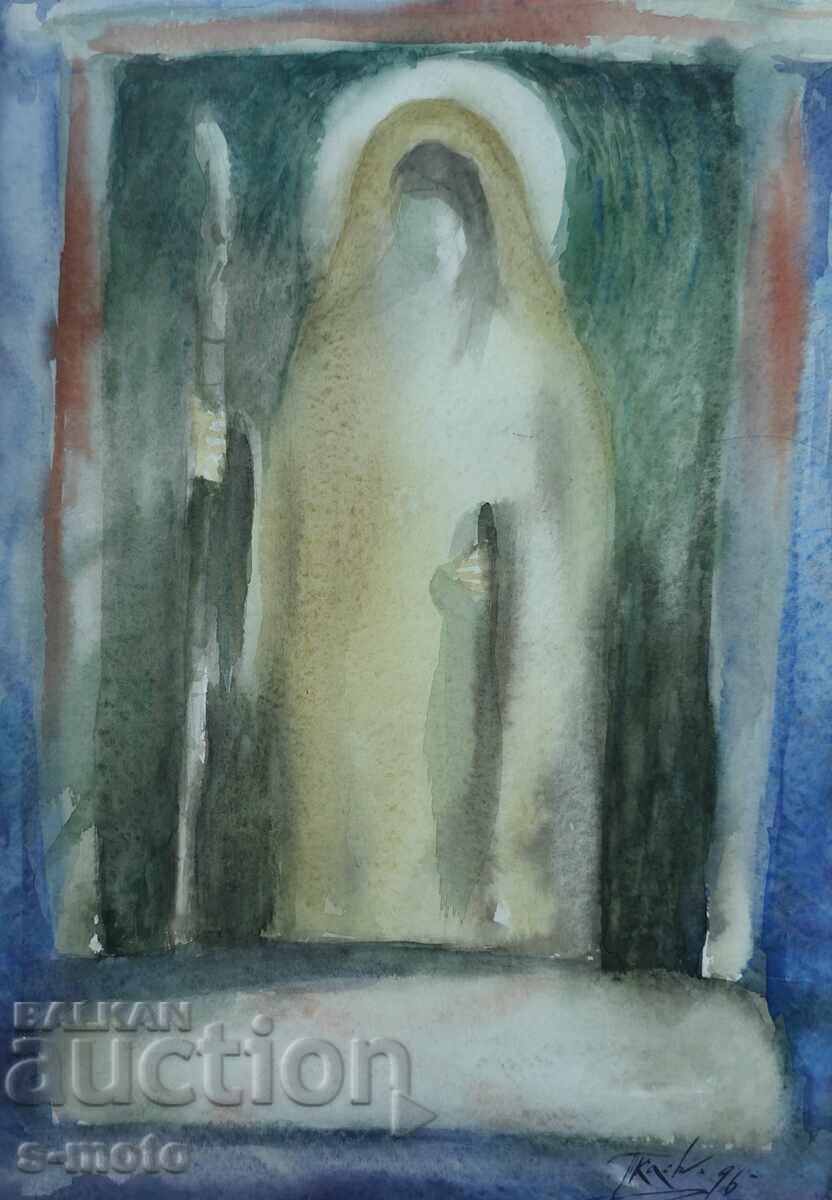 Auction Georgi Tkachov / 1962- / Watercolor figure portrait 1996 Auction Georgi Tkachov / 1962- / Watercolor figure portrait 1996