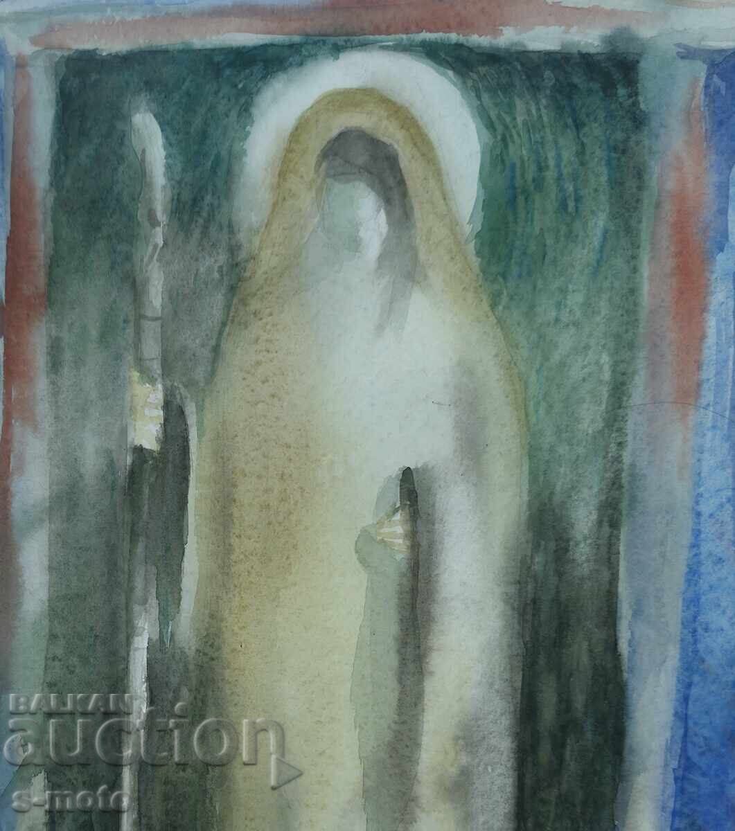 Georgi Tkachov / 1962- / Watercolor figure portrait 1996 - 6 Georgi Tkachov / 1962- / Watercolor figure portrait 1996 - 6