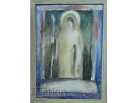 Георги Ткачов / 1962- / Акварел фигура портрет 1996г.