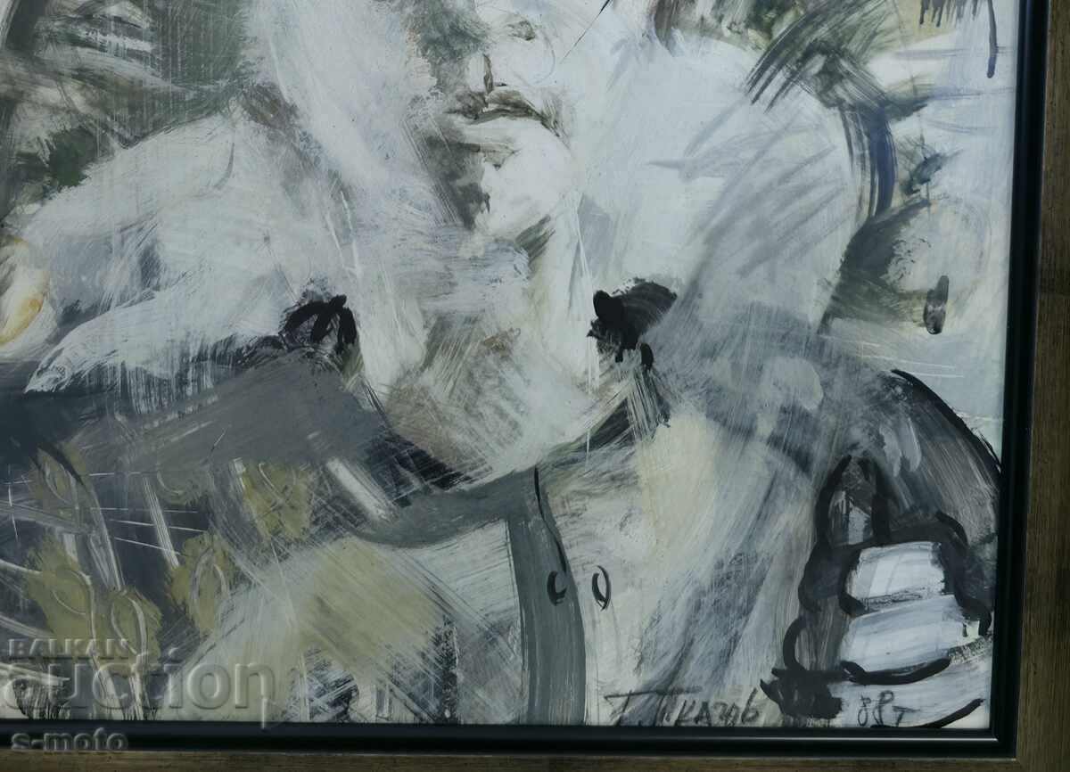 Georgi Tkachov / 1962- / Gouache figure portrait 1988 - 7 Georgi Tkachov / 1962- / Gouache figure portrait 1988 - 7