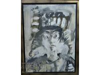 Georgi Tkachov / 1962- / Gouache figure portrait 1988