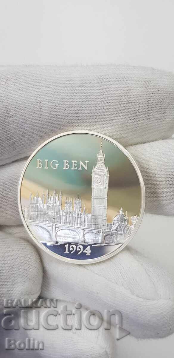 Auction  Silver coin 15 Ecu 100 francs 1994 BIG BEN