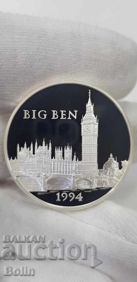 Silver coin 15 Ecu 100 francs 1994 BIG BEN