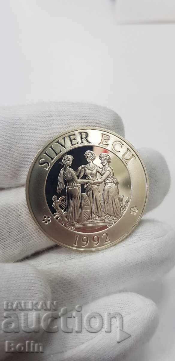 Delivery of Silver coin ECU, ECU - 1992 England Delivery of Silver coin ECU, ECU - 1992 England
