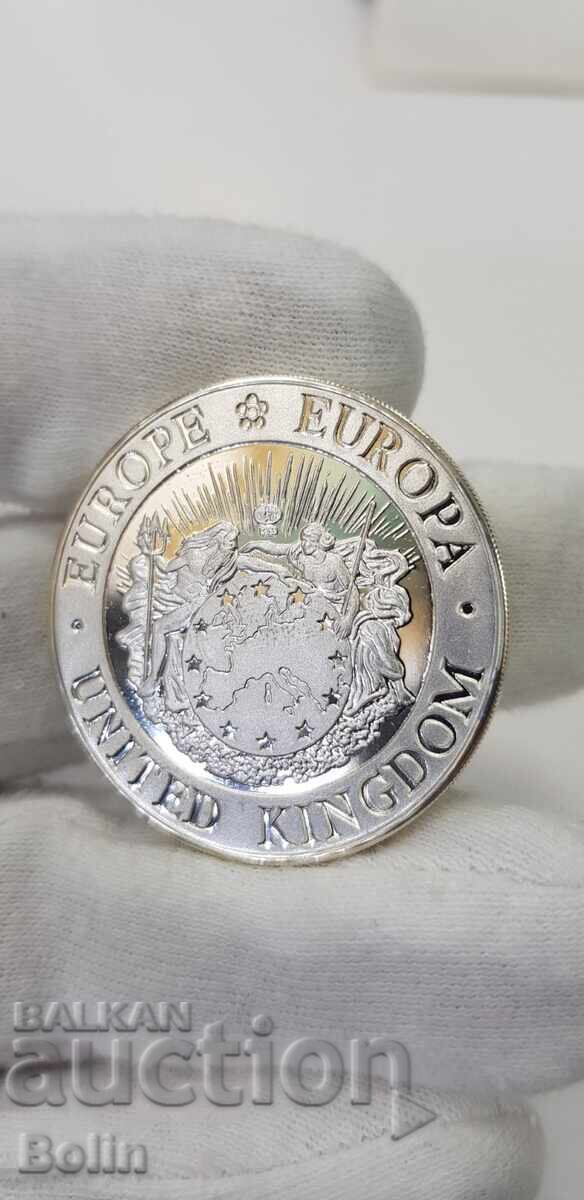 Silver coin ECU, ECU - 1992 England - 5 Silver coin ECU, ECU - 1992 England - 5