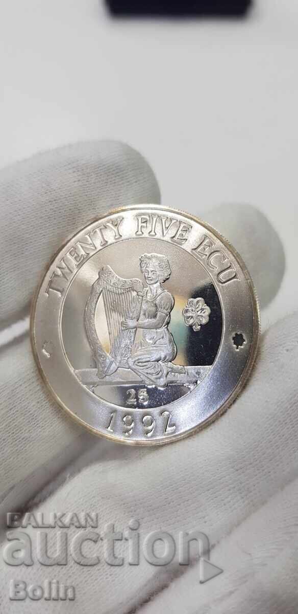 Delivery of Silver coin ECU, ECU - 1992 England Delivery of Silver coin ECU, ECU - 1992 England
