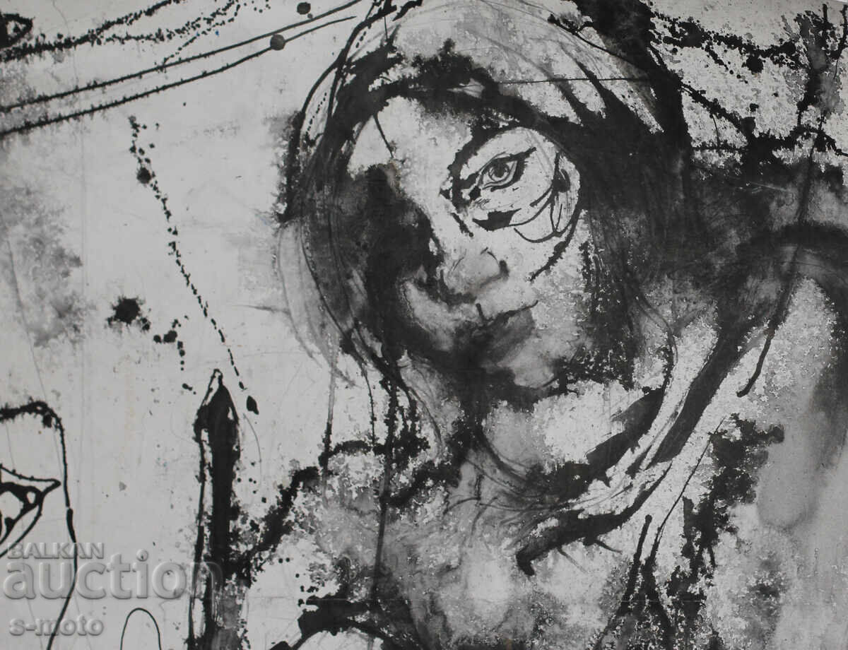 Delivery of Sasho Kostov / 1954-2021 / Watercolor female portrait 1988 Delivery of Sasho Kostov / 1954-2021 / Watercolor female portrait 1988