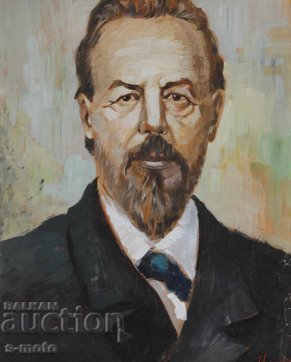 Nikola Angelakov /1937- / Γκουάς πορτρέτο 1964.