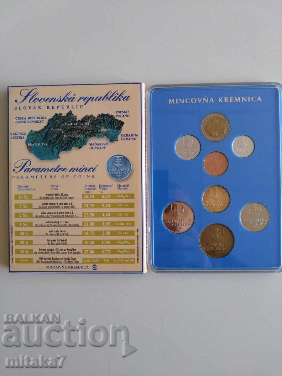 Аукцион Сет монети Словакия, 1999 година Аукцион Сет монети Словакия, 1999 година