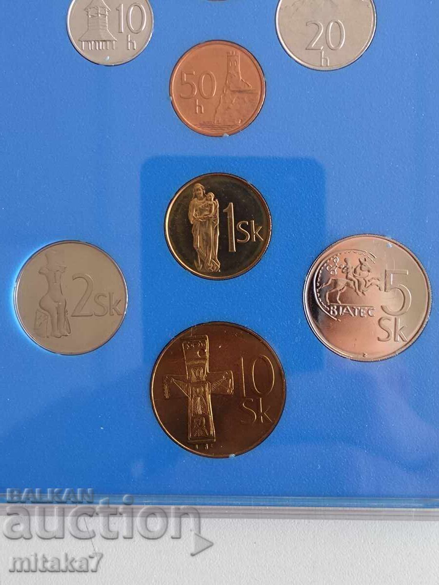 Сет монети Словакия, 1999 година - 6 Сет монети Словакия, 1999 година - 6